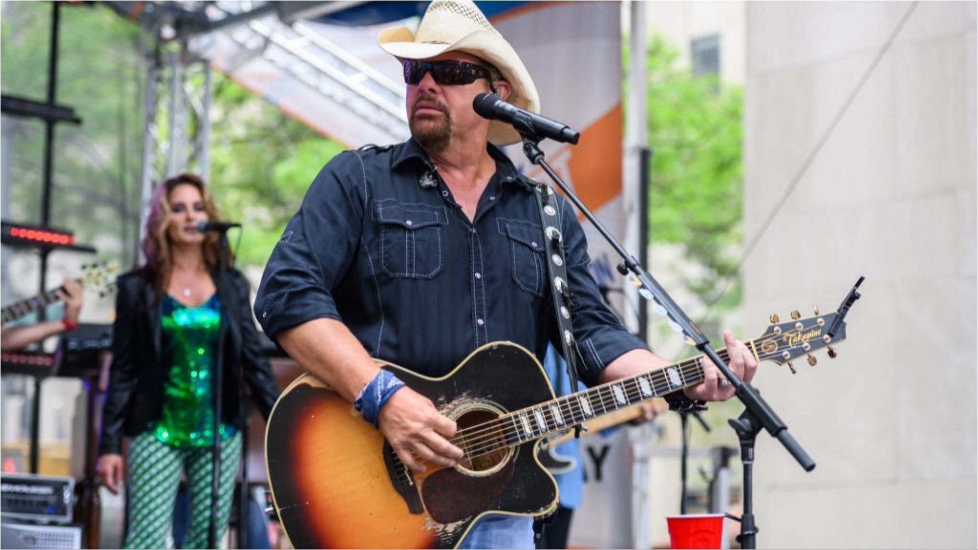 Toby Keith revealed about his stomach cancer diagnosis in 2022 (Image via Nathan Congleton/Getty Images)