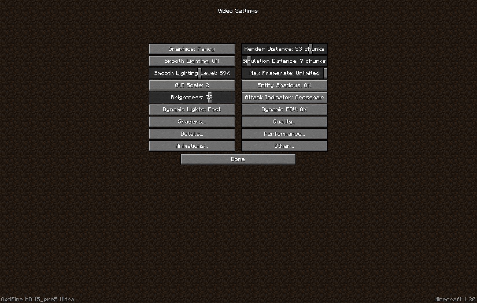 Change your video settings to get more performance (Image via Mojang)