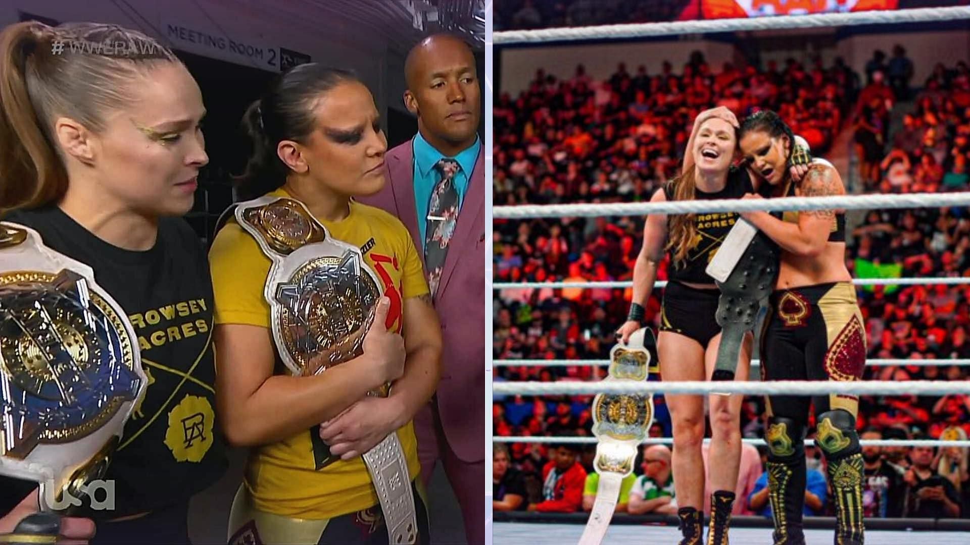 Ronda Rousey and Shayna Baszler retained their titles on WWE RAW.