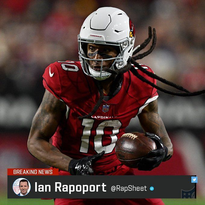 Star free agent receiver DeAndre Hopkins will visit with Patriots