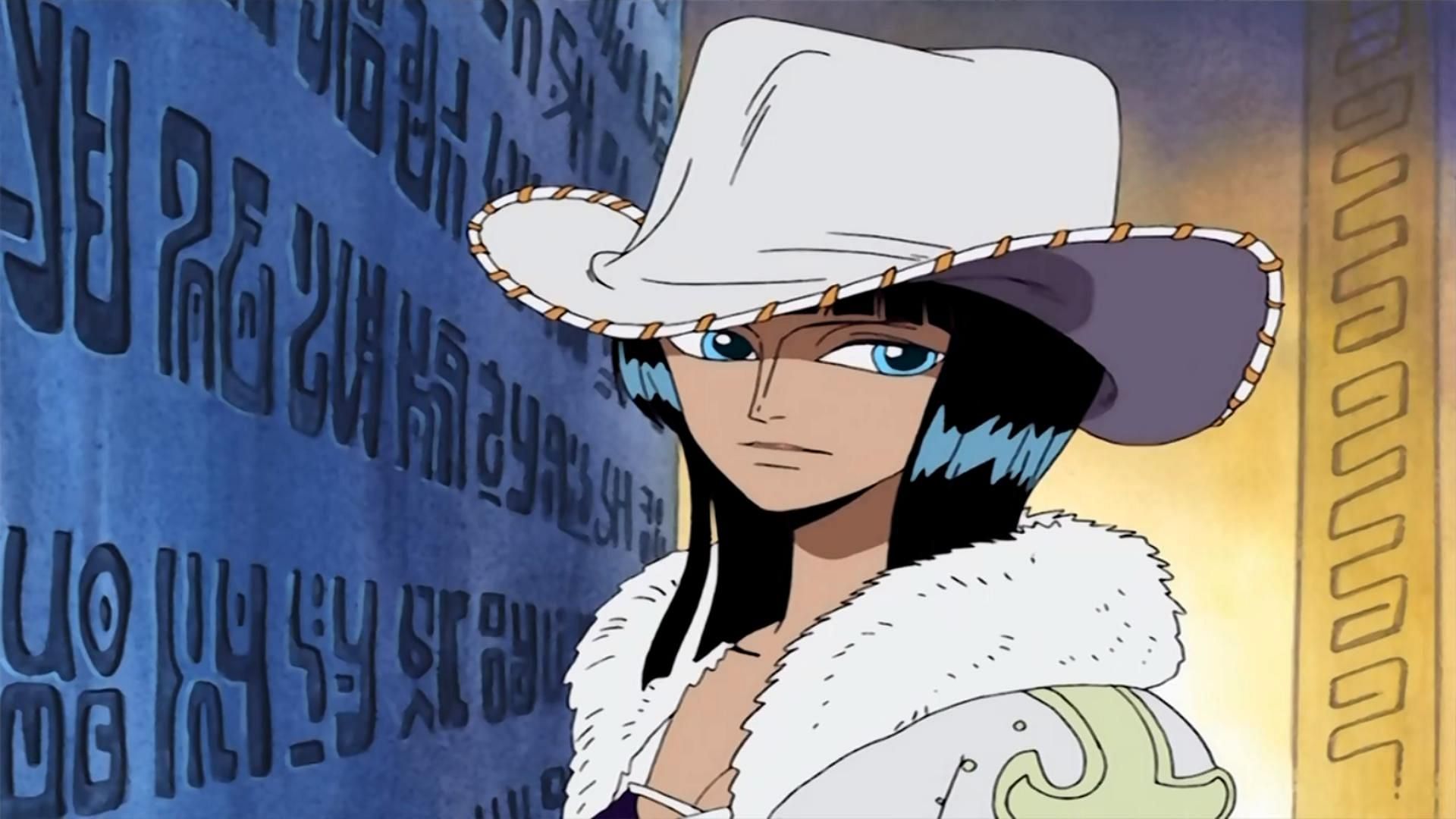 Nico Robin in her outfit as Miss All Sunday (Image via Toei Animation, One Piece)