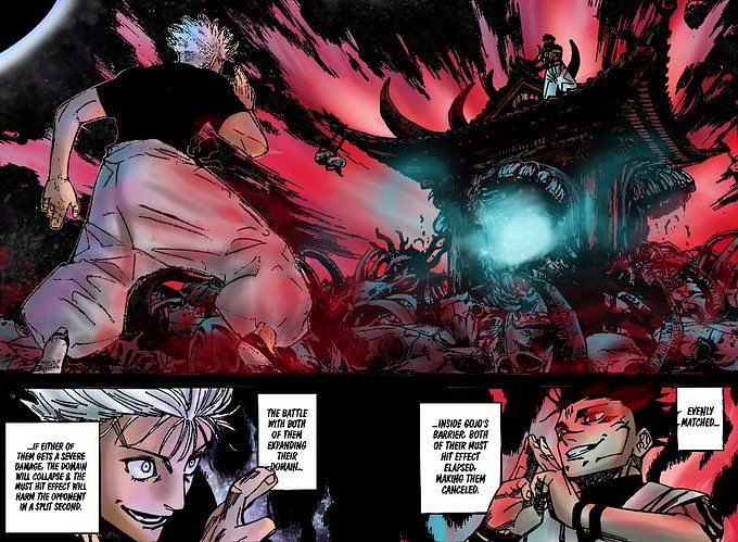 Jujutsu Kaisen Chapter 225 Gojo In Mortal Danger As Sukunas Domain Expansion Overpowers 8484