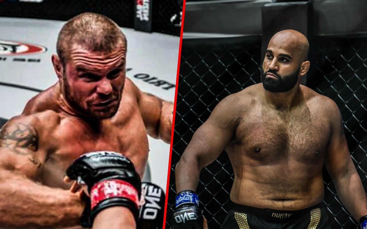 Anatoly Malykhin and Arjan Bhullar - Photo by ONE Championship