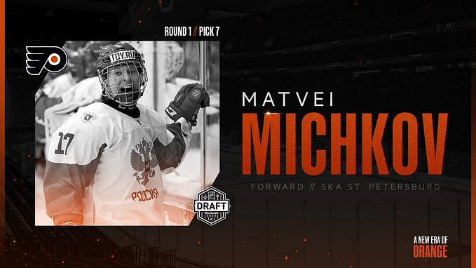 Flyers take Russian Matvei Michkov with seventh pick in NHL draft