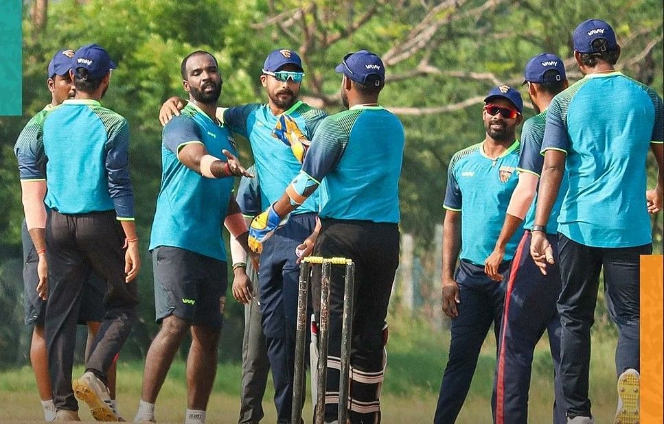 Ba11sy Trichy players spotted during practice (Image Courtesy: Twitter/Ba11sy Trichy)