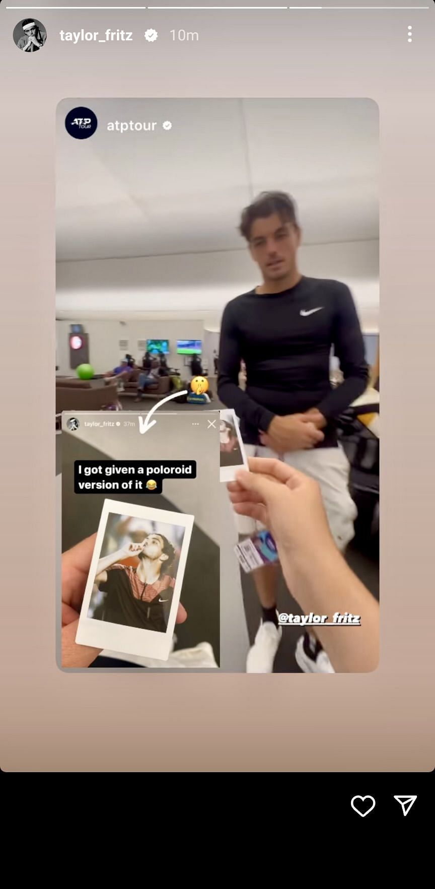 Fritz's Instagram story