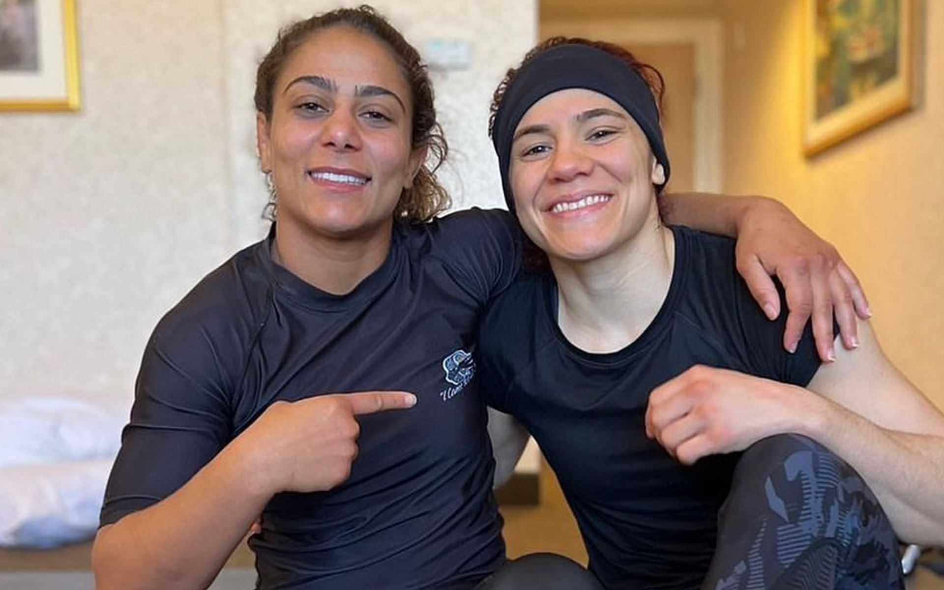 UFC Jacksonville winner Tabatha Ricci (Left) and her teammate Piera Rodriguez (Right) Image via Instagram