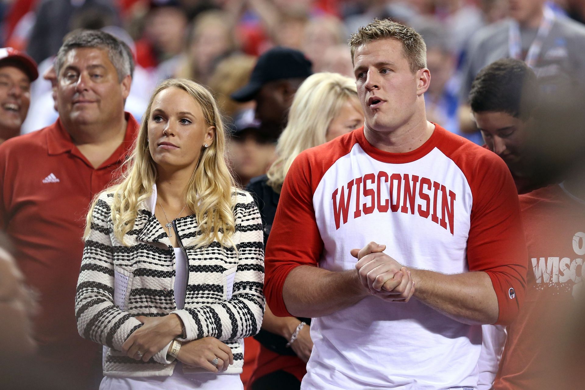 Caroline Wozniacki and JJ Watt