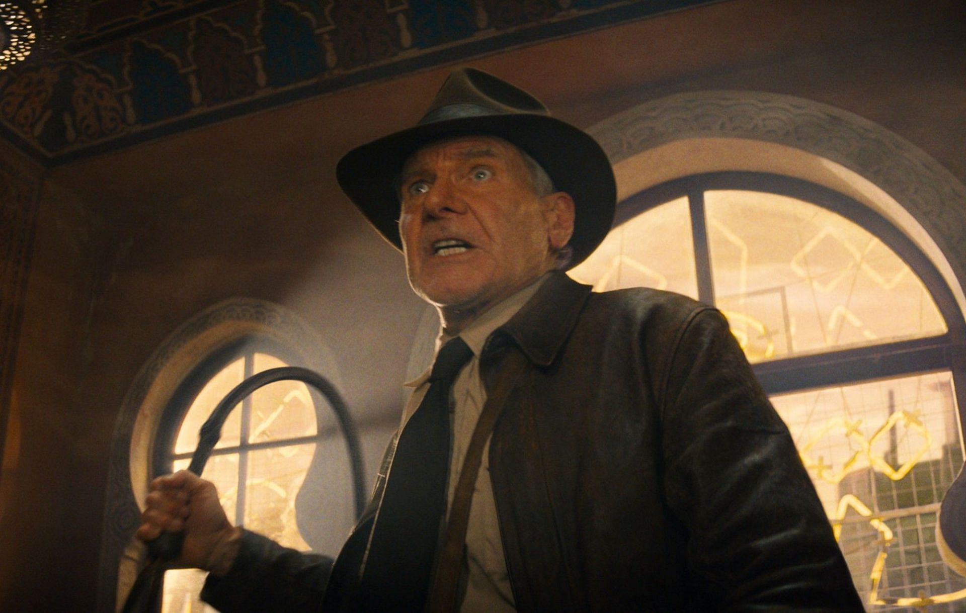 Harrison Ford as Indiana Jones in Dial of Destiny (Image via Paramount)