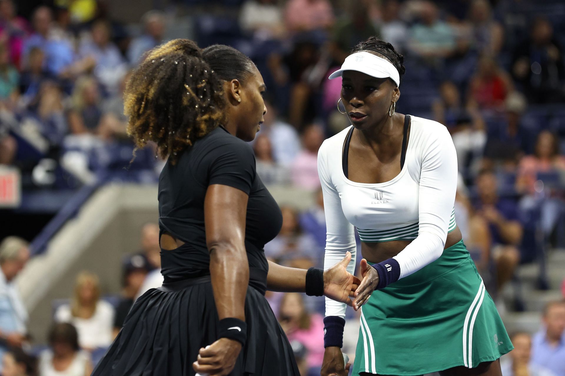 Serena Williams and Venus Williams at the US Open