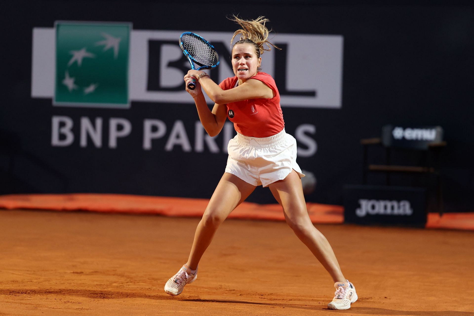 Sofia Kenin at the 2023 Italian Open.