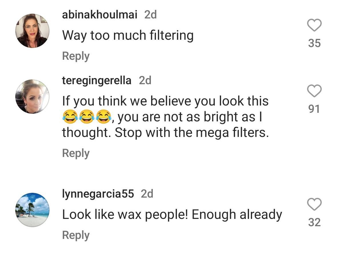 Fans react to Teresa&#039;s Instagram post (Image via Instagram)