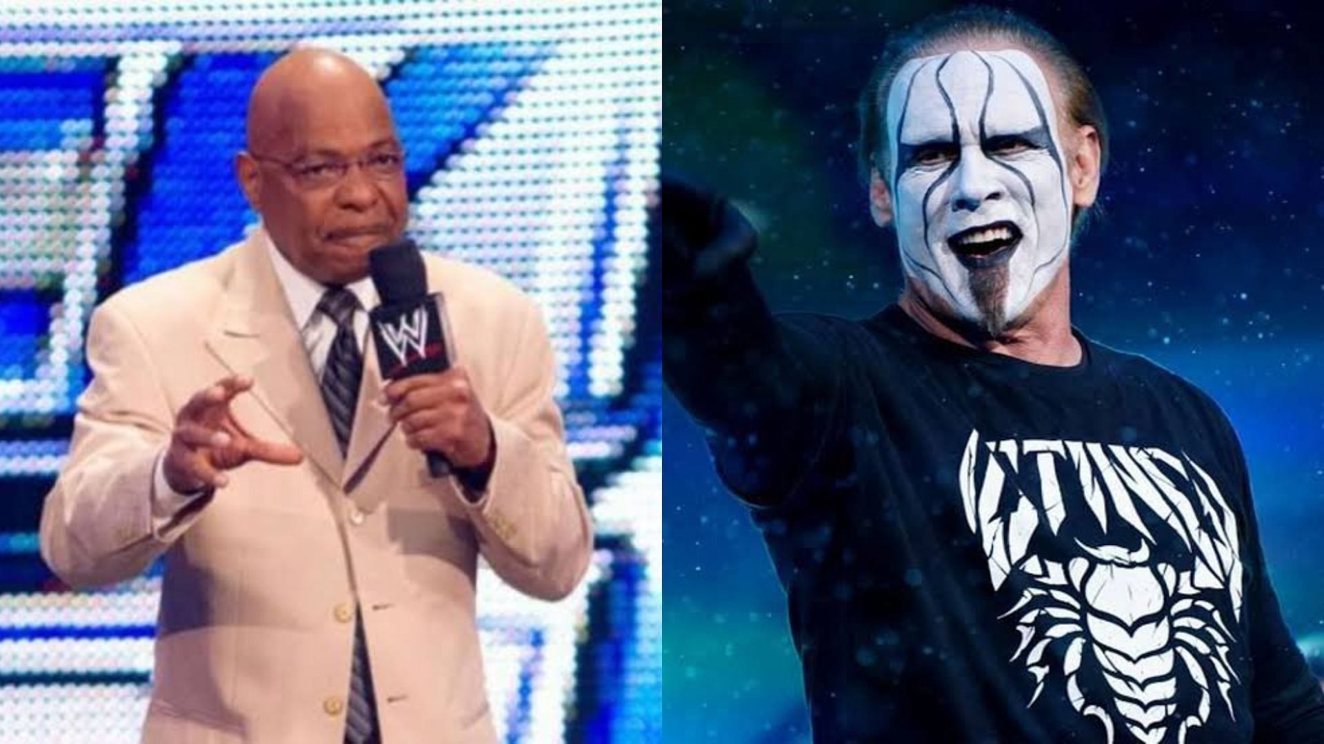Teddy Long (left) and Sting (right).