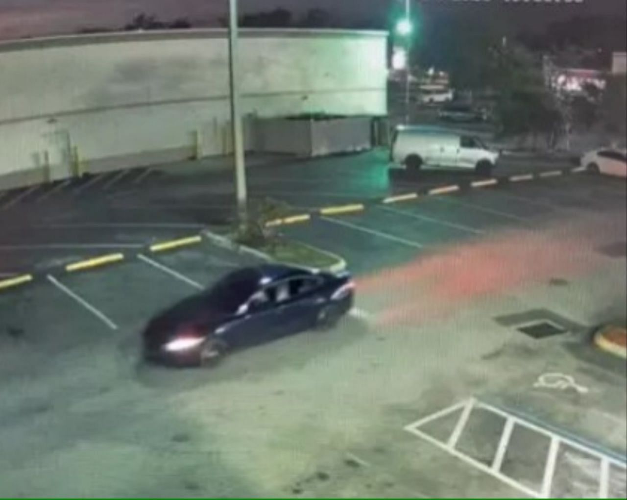 Surveillance clip caught a dark Mazda 3 fleeing the scene of the crime in Orlando, Florida (Image via Orlando PD)