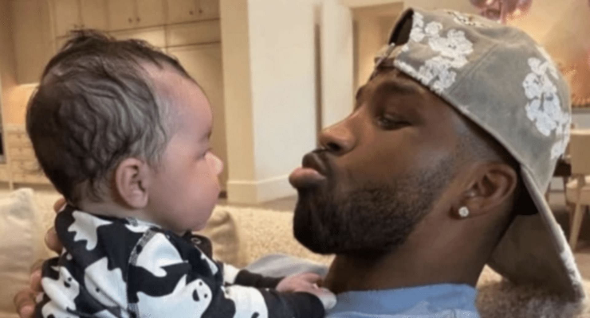 Tristan Thompson and his son Tatum