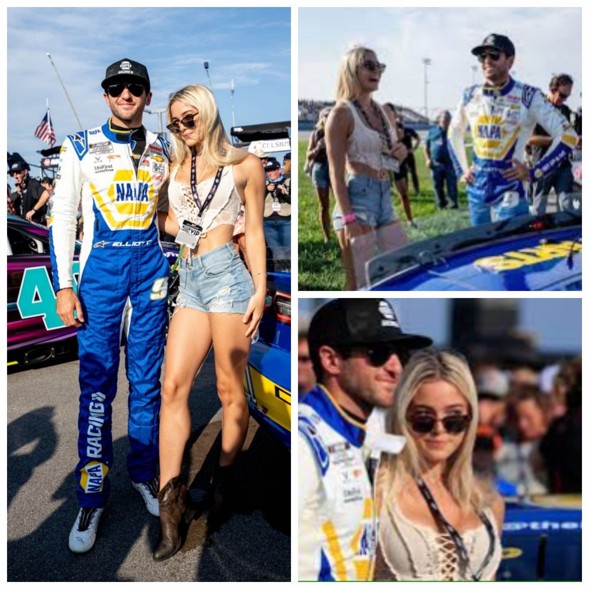 Chase Elliott and Olivia Dunne during the Ally 400 at Nashville (image credits/NASCAR Twitter)