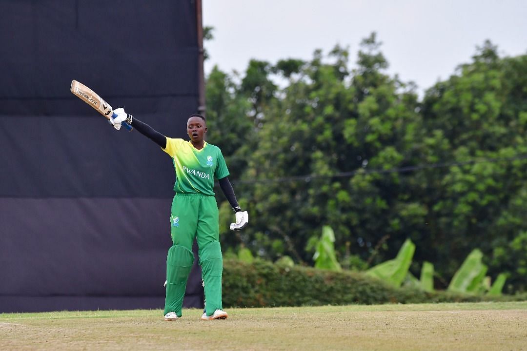 Gisele Ishimwe (Image Courtesy: Twitter/Rwanda Cricket Association)