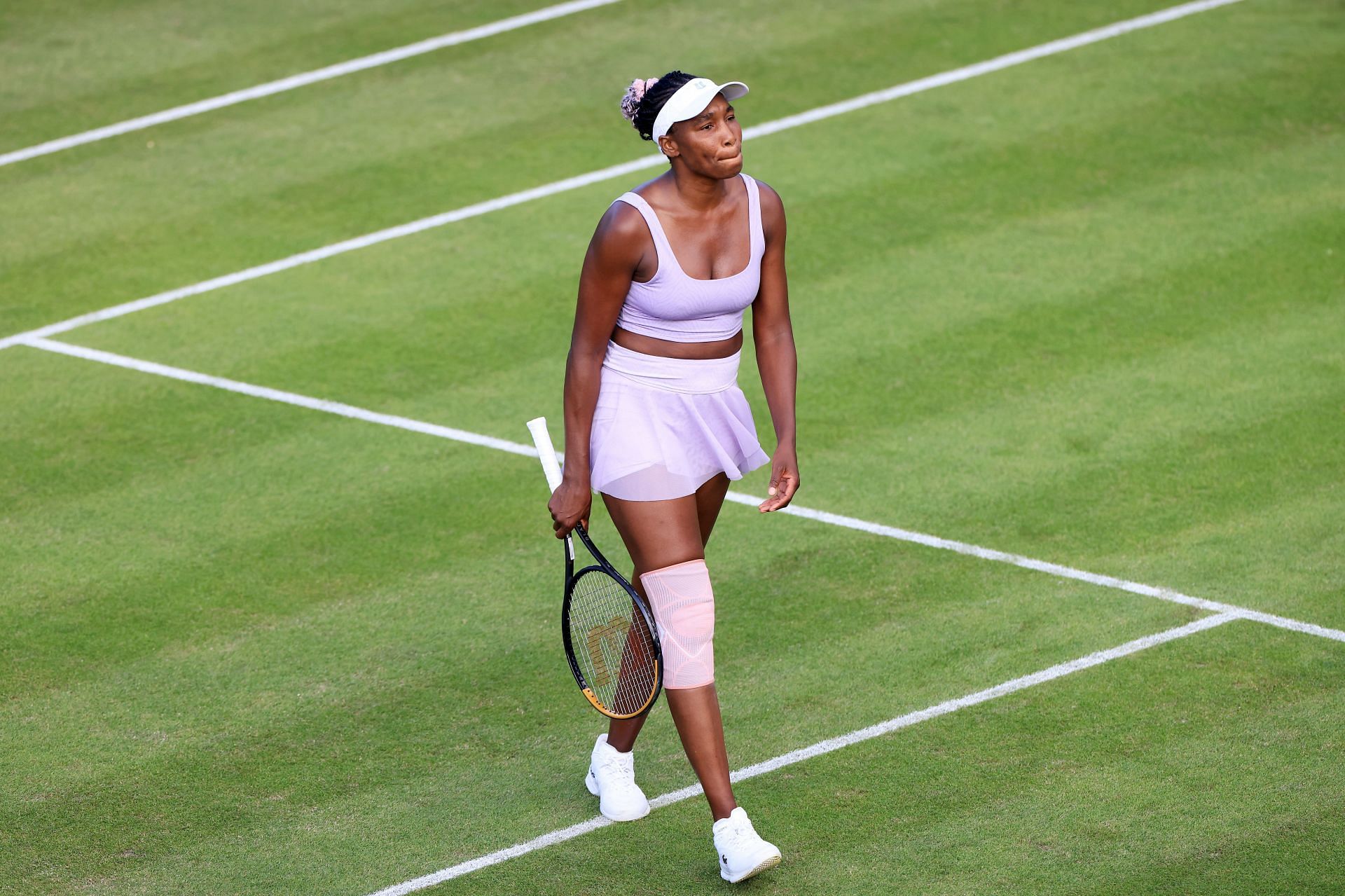 Venus Williams during her match against Camila Giorgi