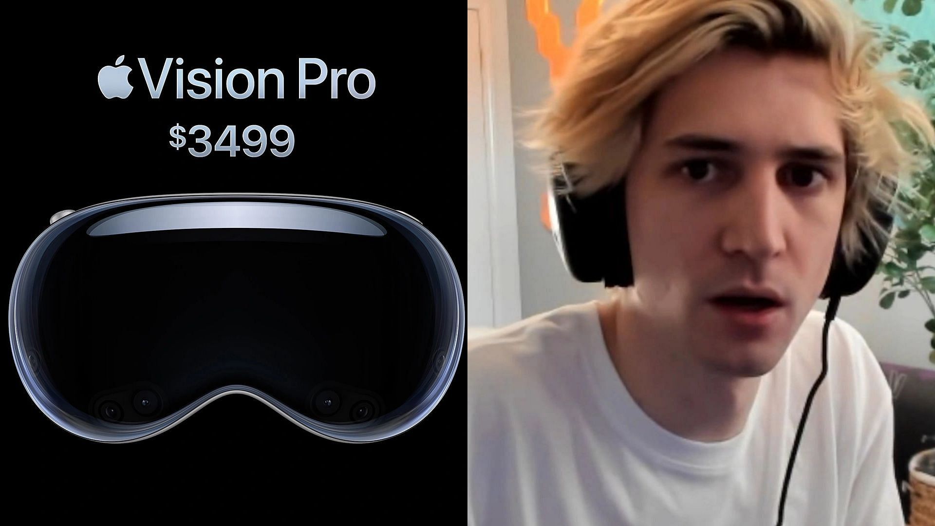 xQc calls out Apple for the price of Vision Pro (Image via Apple)