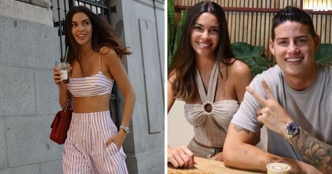 “What a beautiful energy” - Dani Alves’ ex wife Joana Sanz meets James Rodriguez at his coffee shop in Bogota