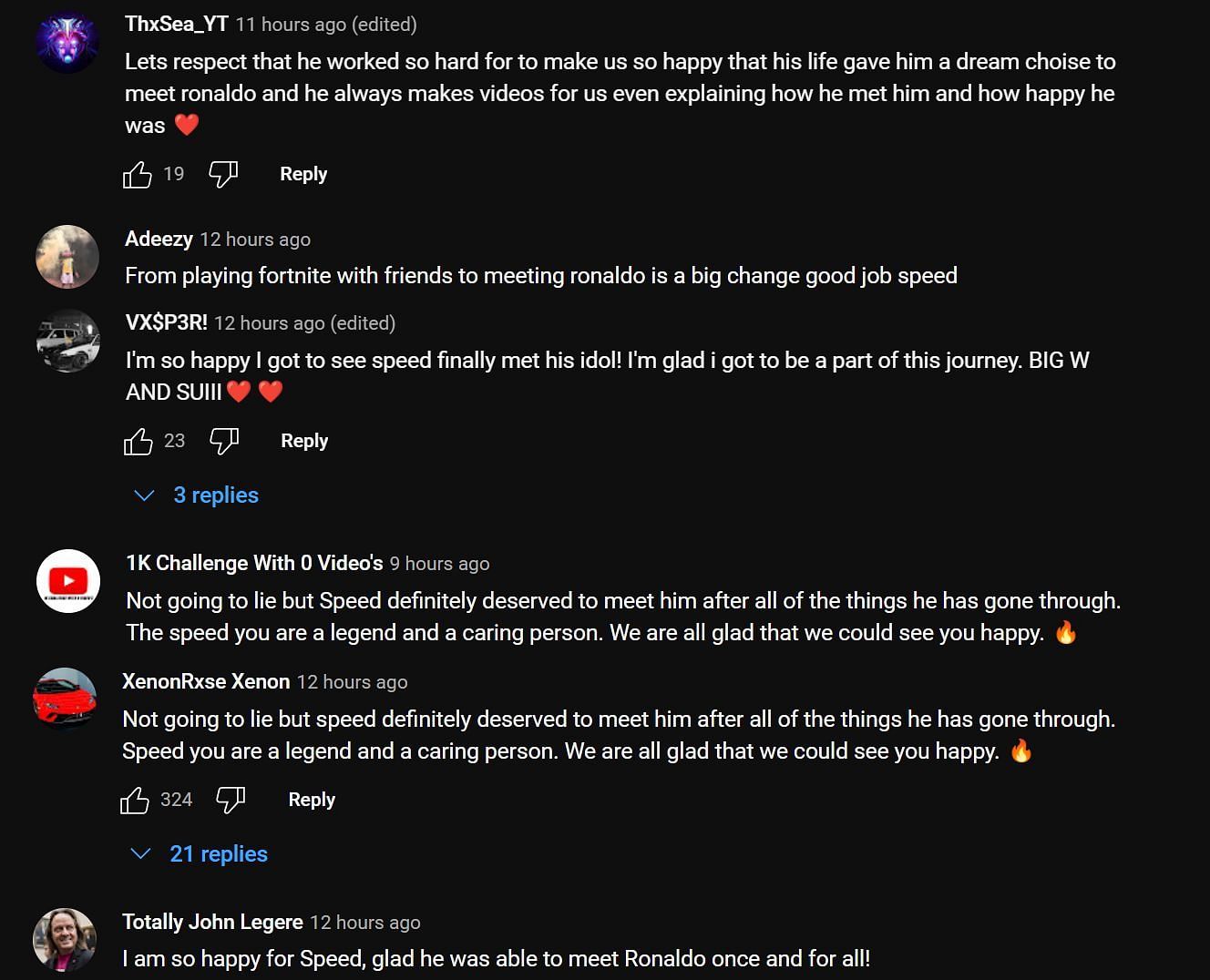 Fans react to IShowSpeed fulfilling a long-time wish (Image via Live Speedy/YouTube)