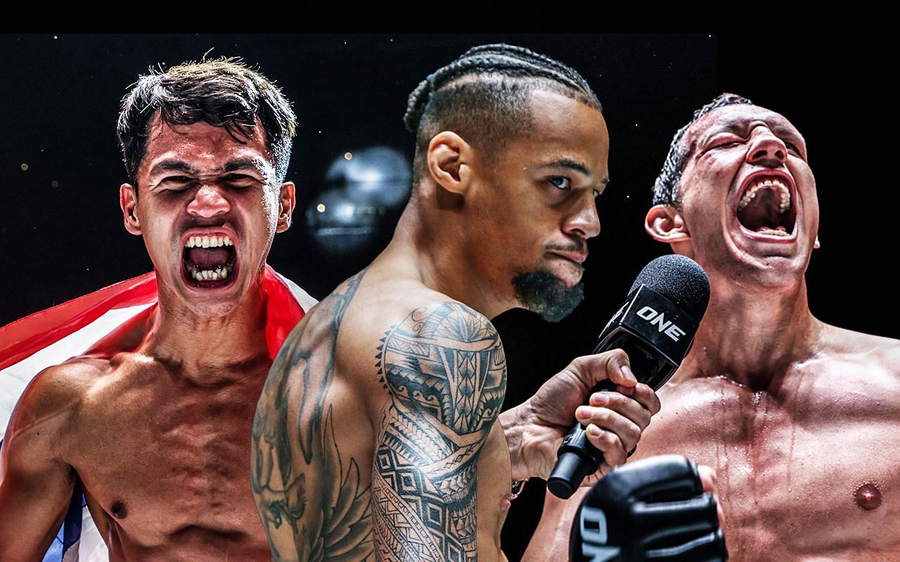 (From left) Superbon Singha Mawynn, Regian Eersel, Ilya Freymanov. [Image: ONE Championship]