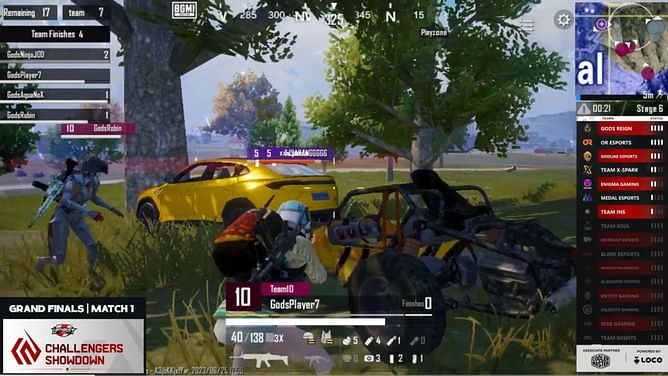 Upthrust BGMI Challengers Showdown 2023 Grand Finals Day 1: Overall standings, highlights, and more