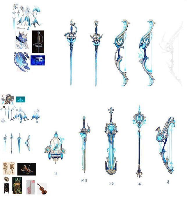 Genshin Impact leaks Fontaine weapon series design