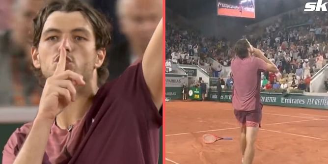 "Unfiltered emotions, exactly what tennis needs" - Tennis world reacts to Taylor Fritz shushing French Open crowd
