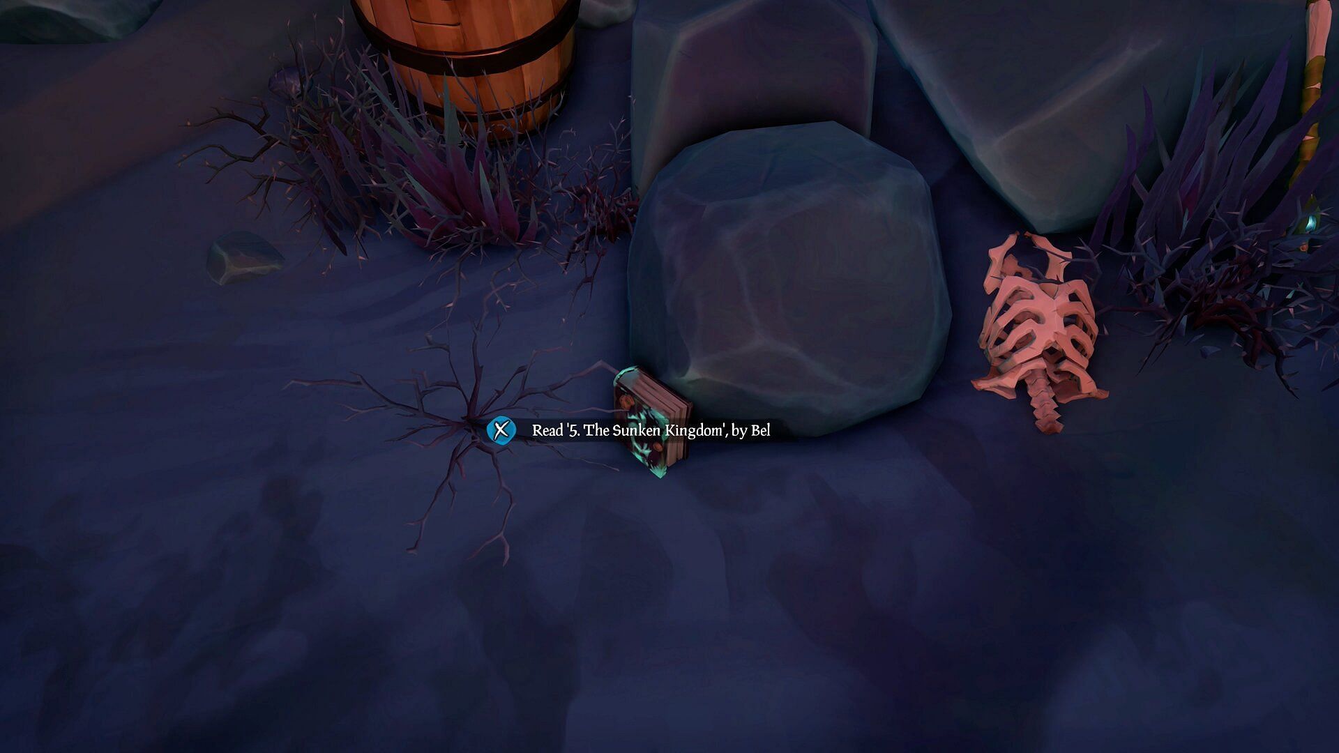This is located beside a statue (Image via Sea of Thieves)