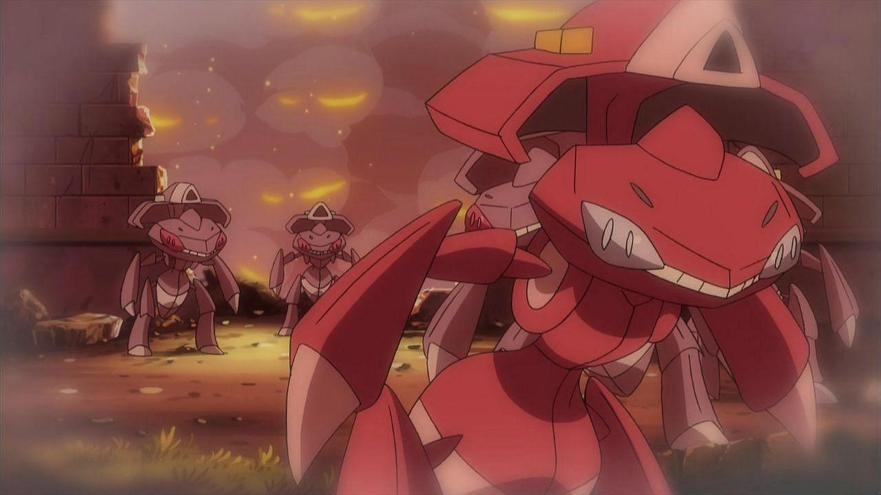A Shiny Genesect as seen in the anime (Image via The Pokemon Company)