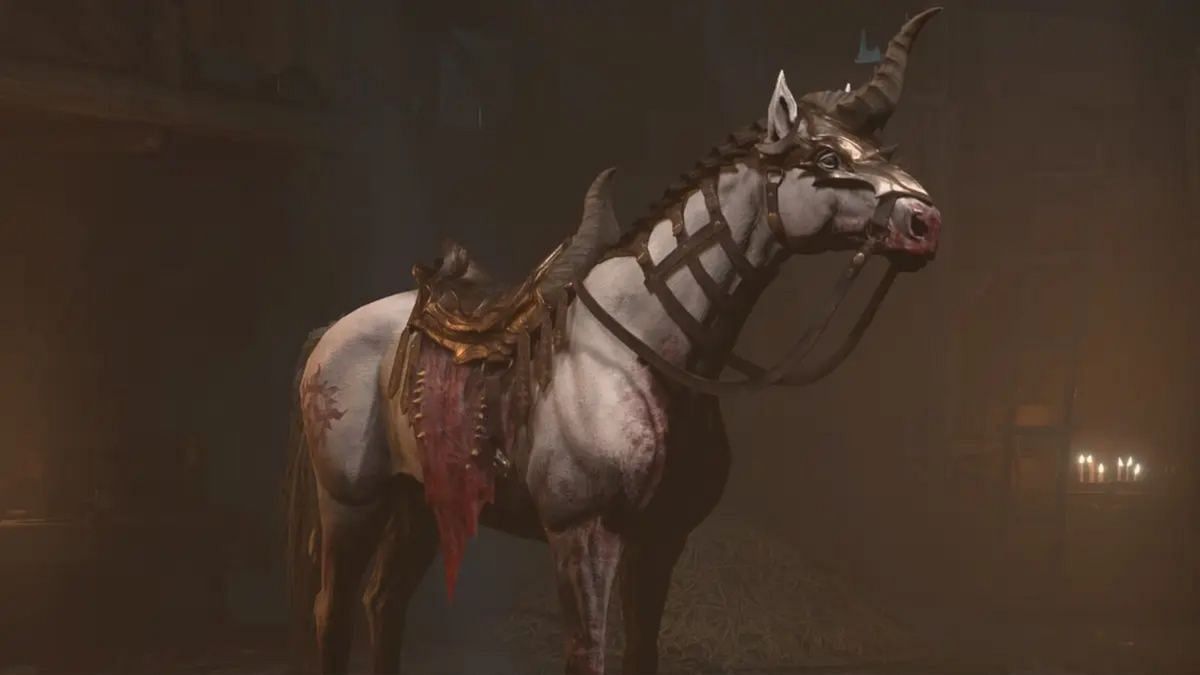 A simple option, it turns your horse into a grim unicorn (Image via Blizzard Entertainment)