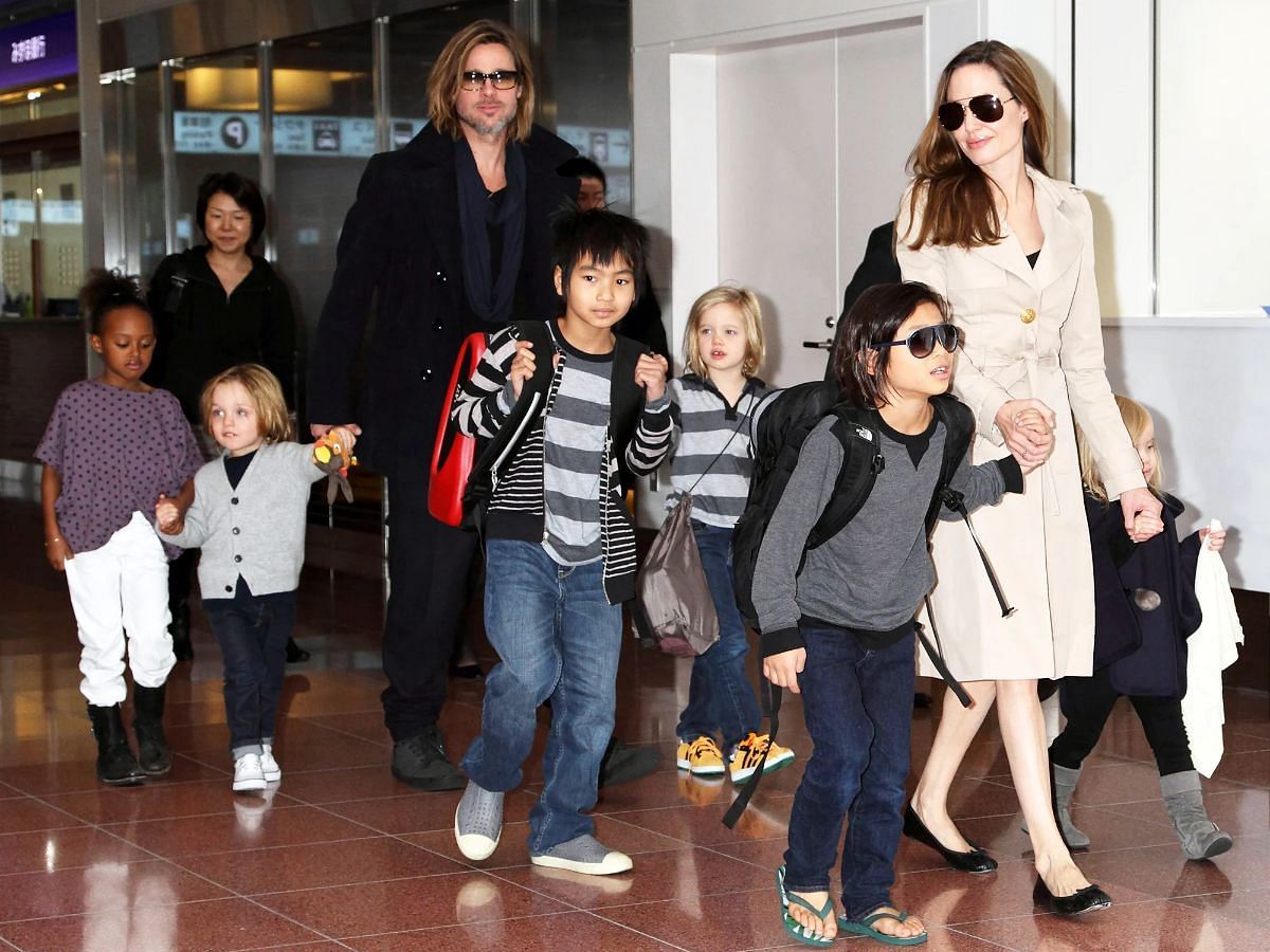 The Jolie- Pitt brood (Image via Masatoshi Okauchi/Shutterstock)