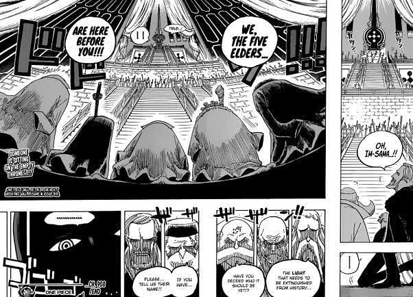 One Piece chapter 1085: Why does Imu have ringed eyes like Mihawk and ...