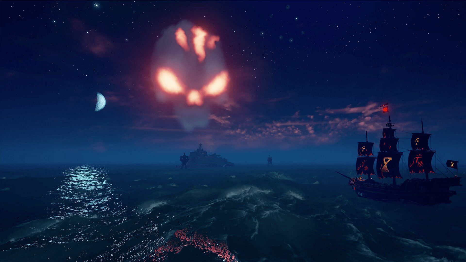 The mark of a Fort of Fortune in Sea of Thieves (Image via Rare)