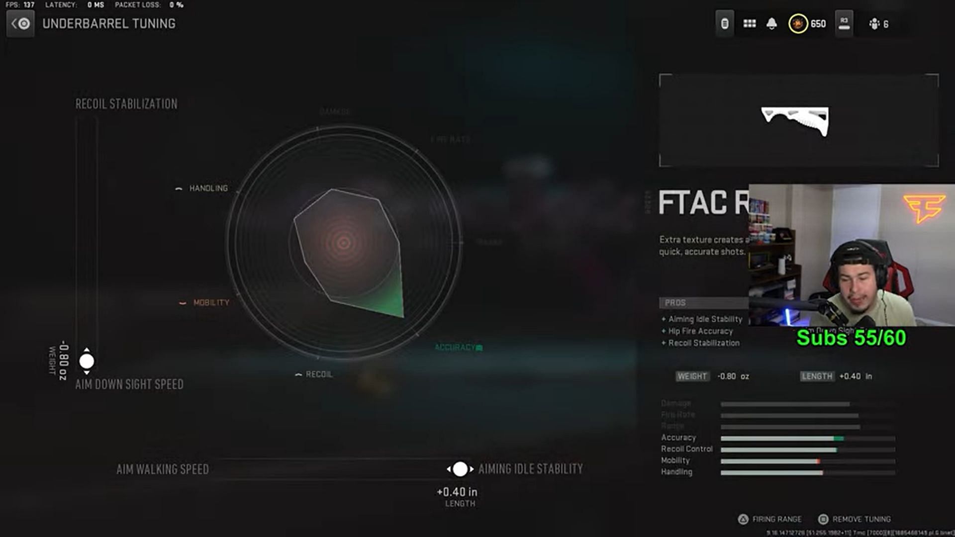 Tuning for FTAC Ripper 56 (Image via Activision and YouTube/Desiire)