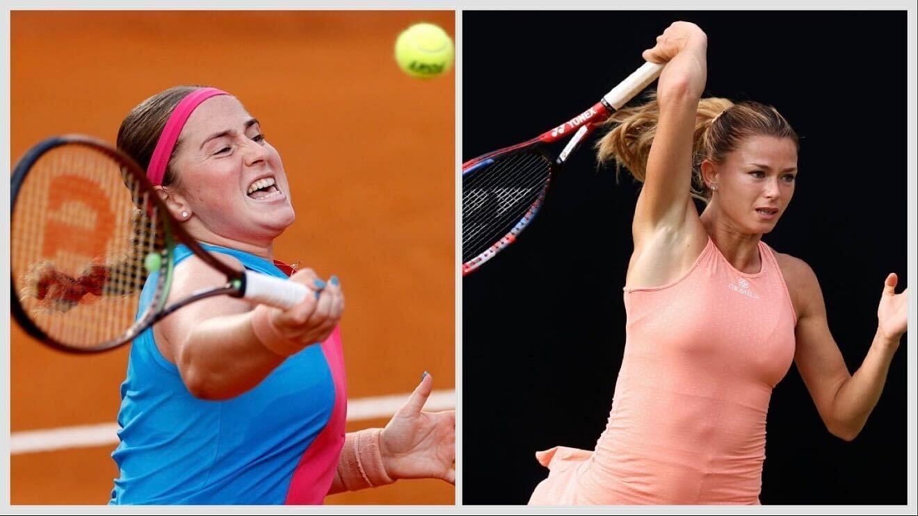 Jelena Ostapenko vs Camila Giorgi is one of the quarterfinals at the 2023 Rothesay International.