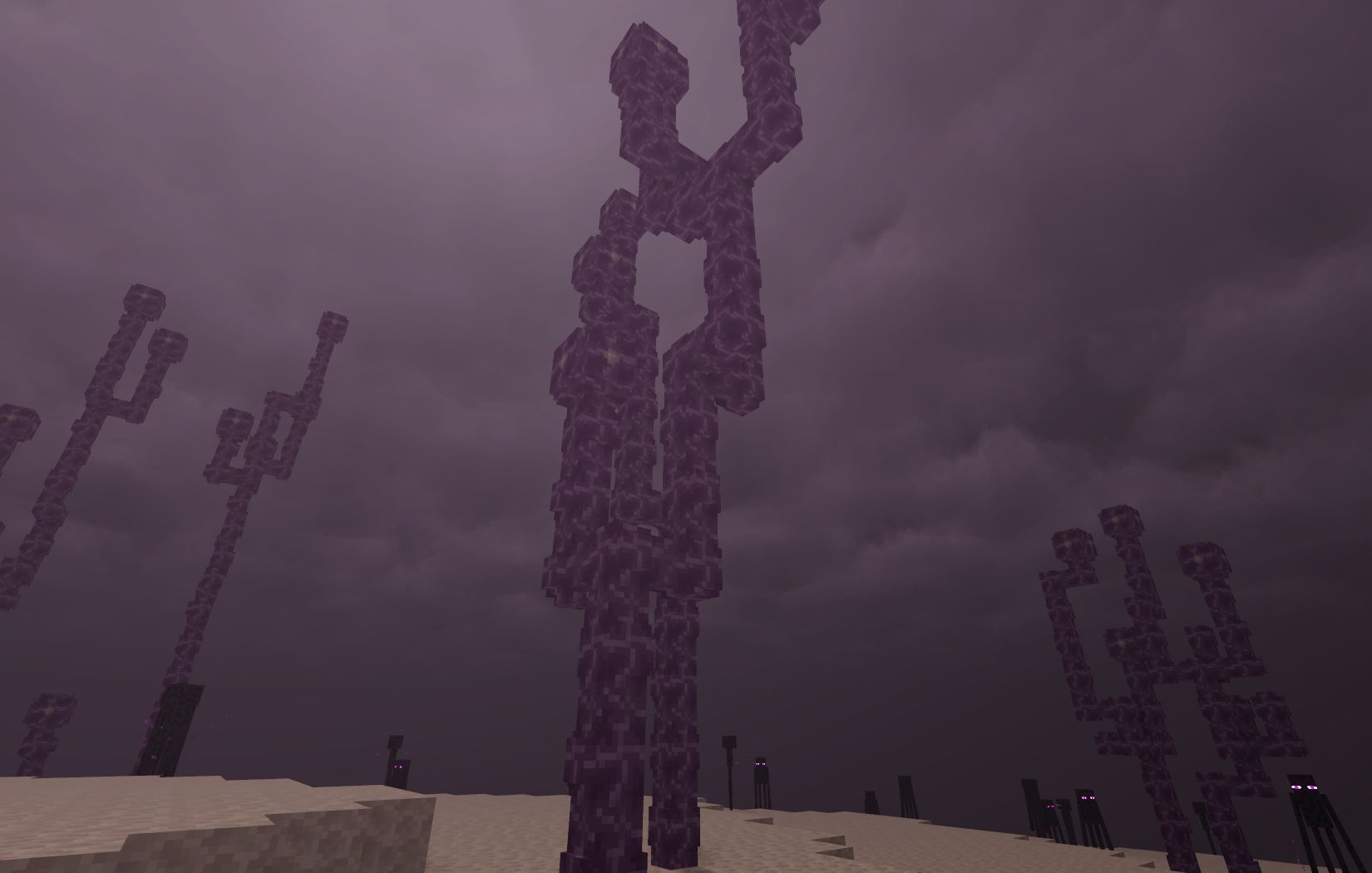 Chorus tree in end dimension (Image via Mojang)