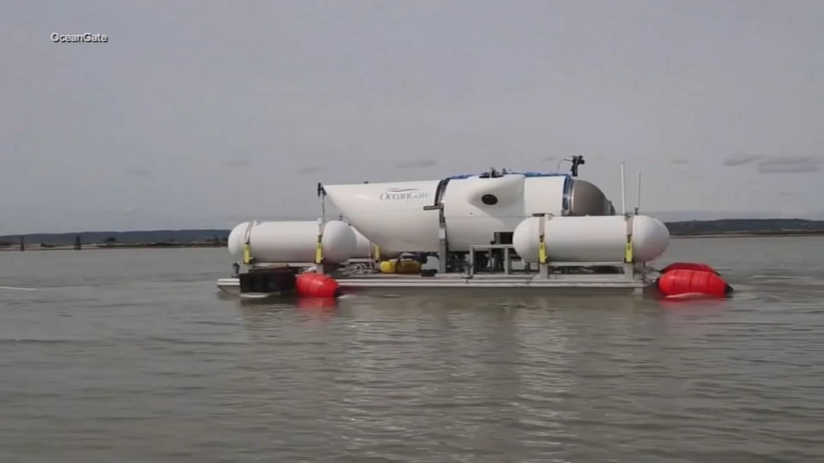 The vessel before its dive to see the Titanic. Photo via EyeWitness News@ABC7NY/Twitter.