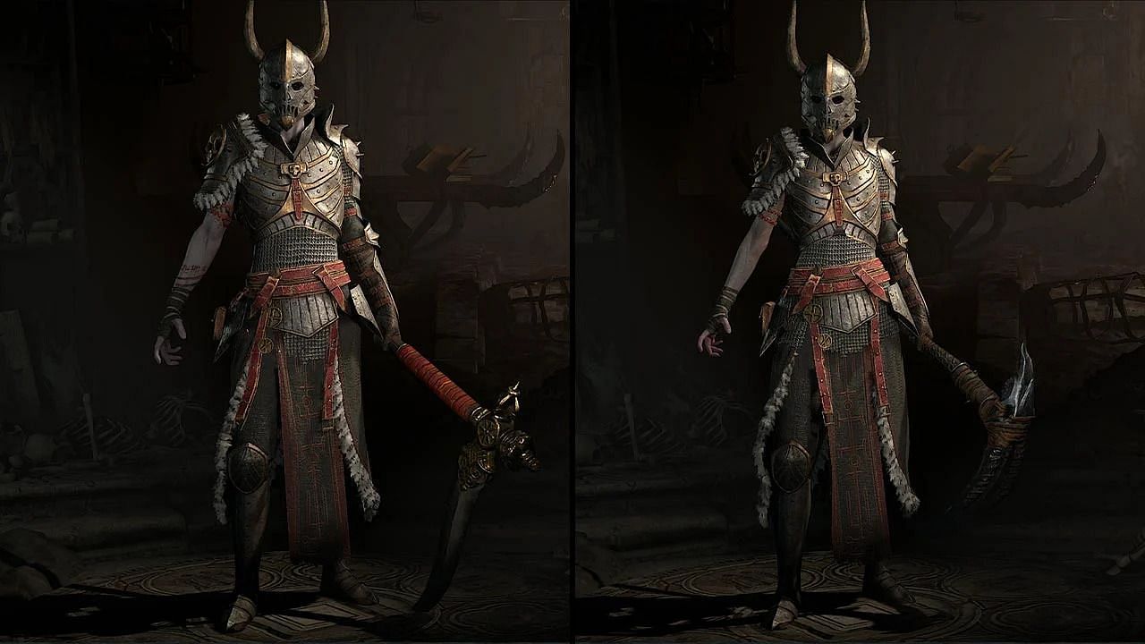 The Fur-Lined Necromancer Set in Diablo 4 (Image via Blizzard)