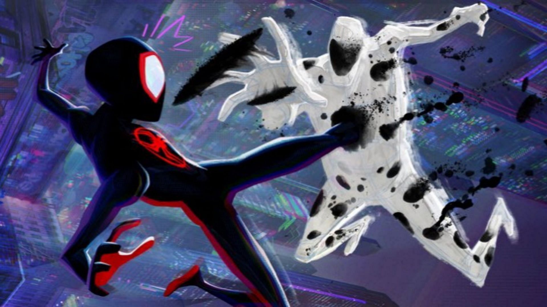 Miles Morales vs. The Spot (Image via Sony)