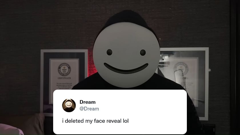 Dream face reveal video has been deleted, will wear mask again