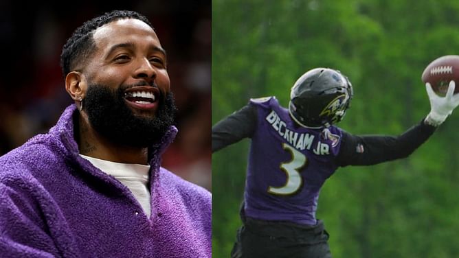 WATCH: Odell Beckham Jr. pulls off stunning one-handed catch in Ravens minicamp