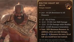 Melted Heart of Selig in Diablo 4: How to get, Unique effects, Affixes, and more