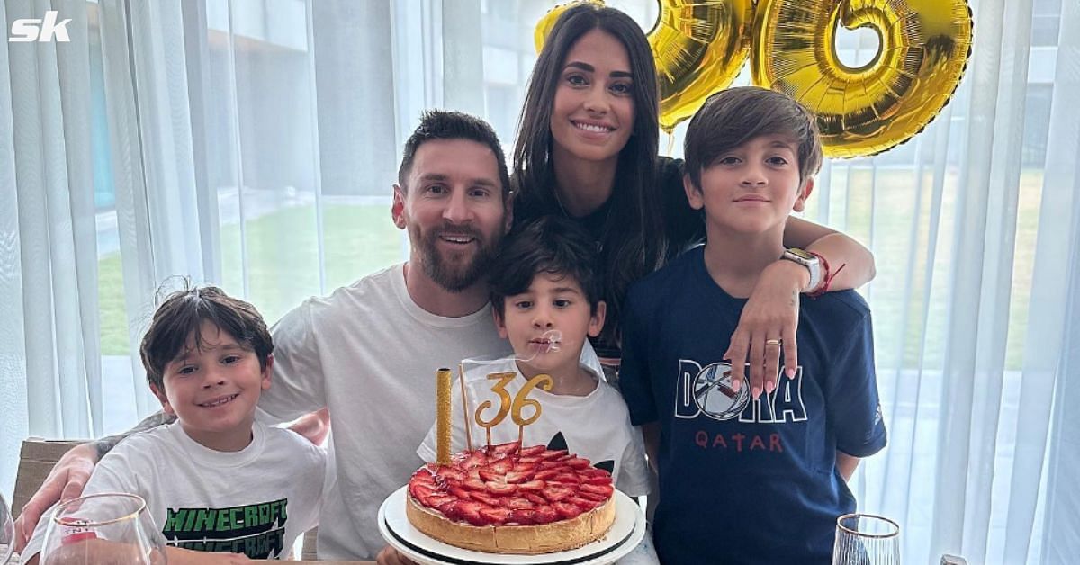Lionel Messi poses with birthday cake as Argentina star celebrates turning  28  Daily Mail Online
