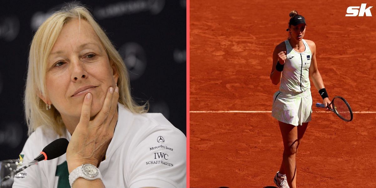 Martina Navratilova and Beatriz Haddad Maia (Left to Right)