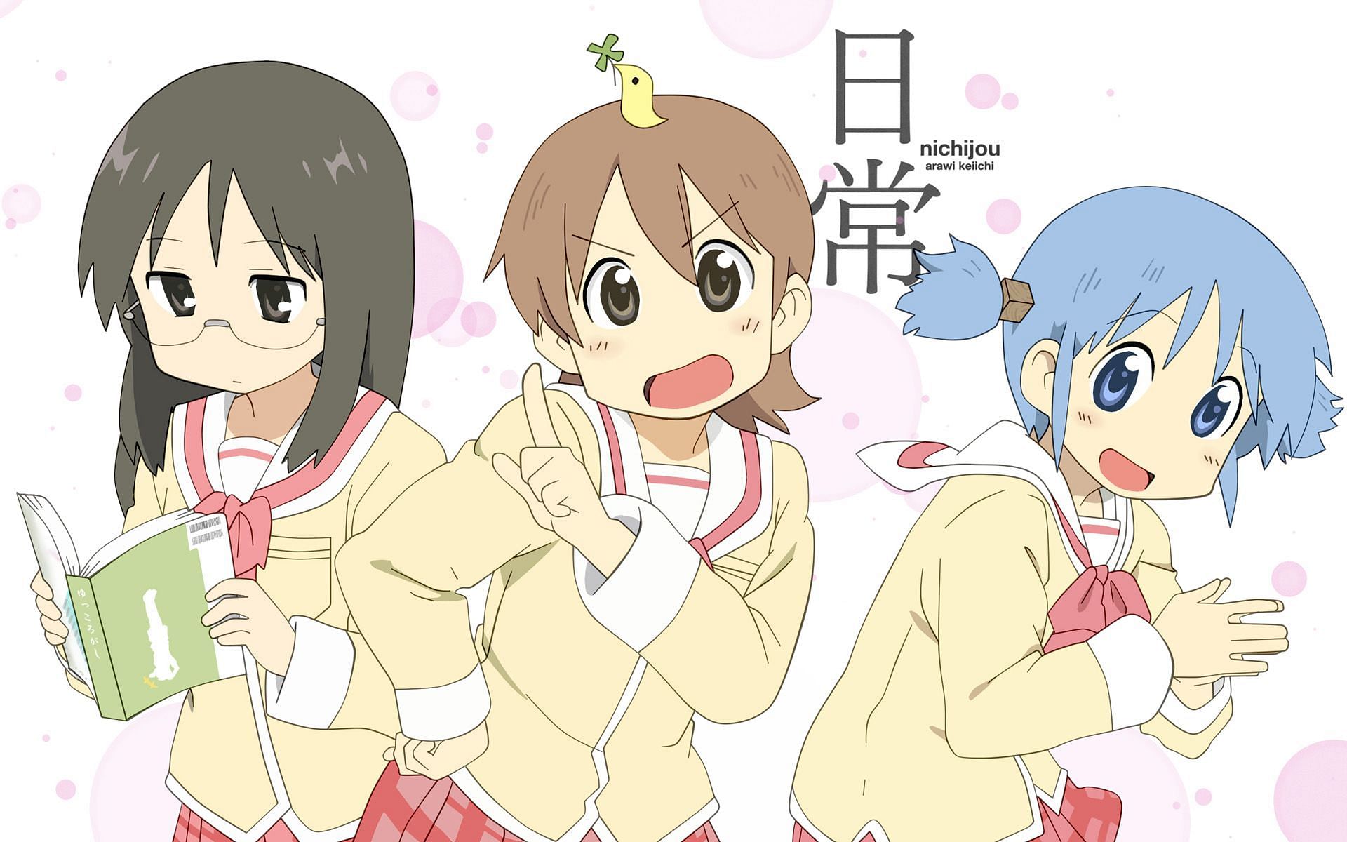 Official poster of Nichijou featuring the main characters (Image via Kyoto Animation)