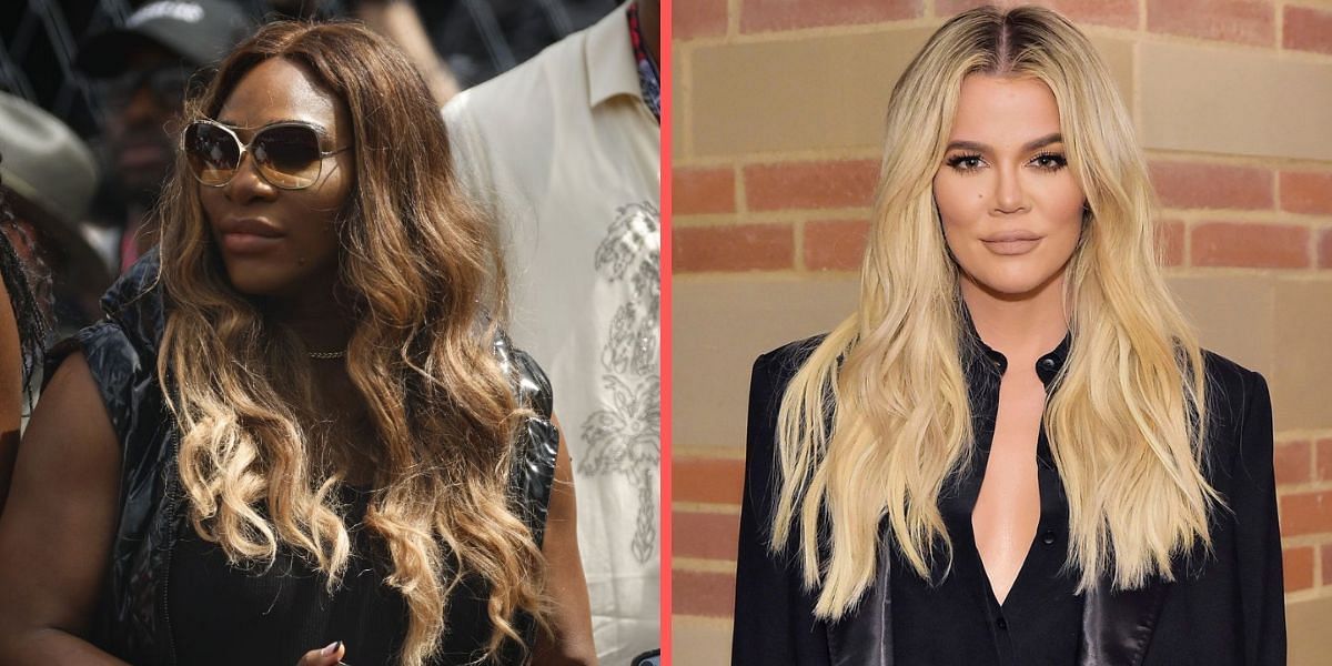 Serena Williams (L) and Khloe Kardashian (R)