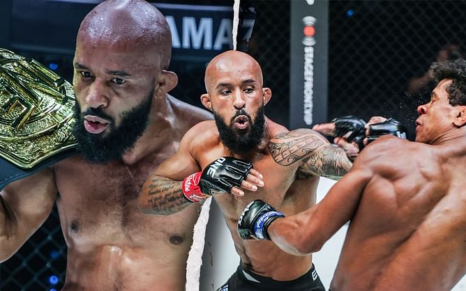 Demetrious Johnson reacts to almost knocking Adriano Moraes out in trilogy