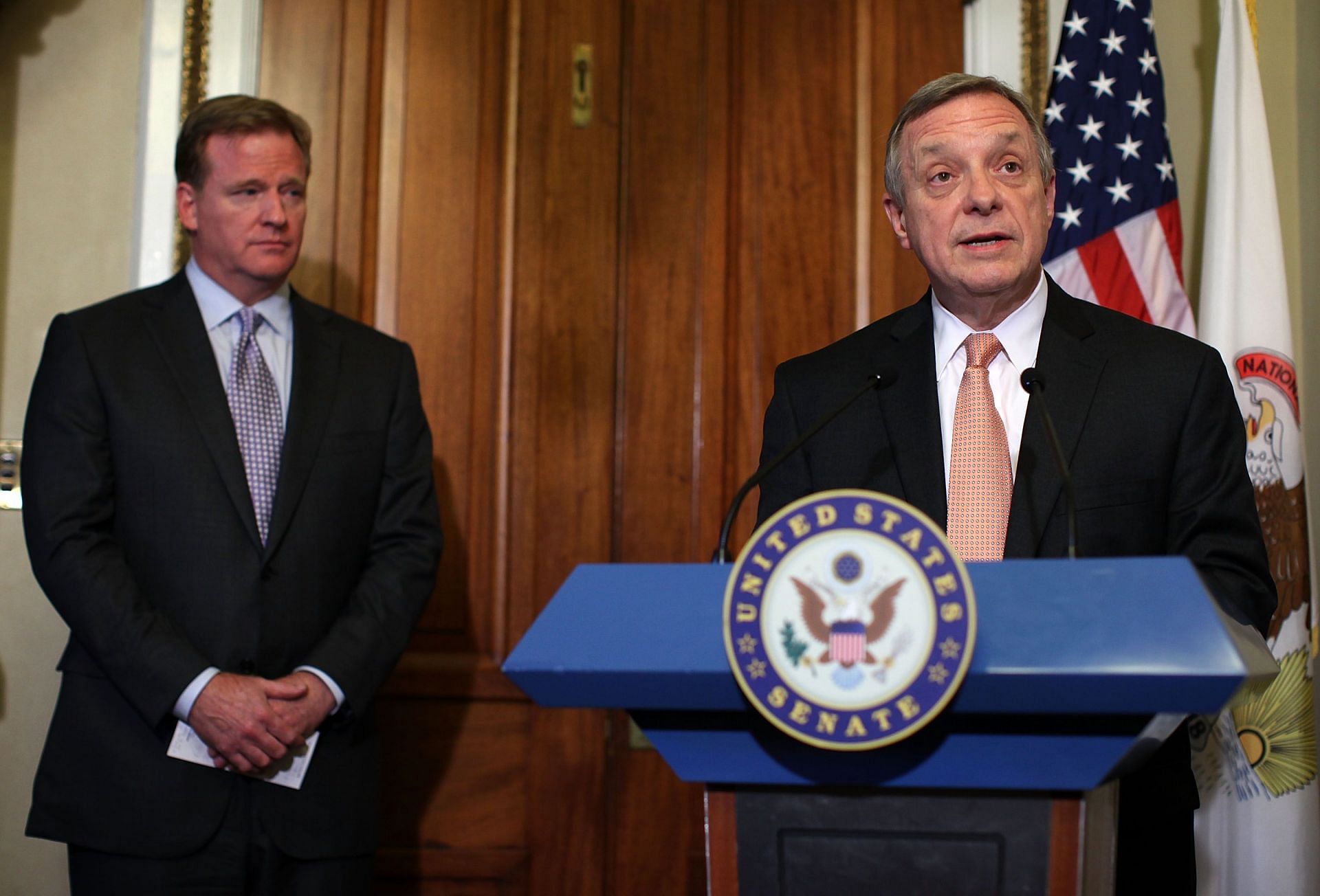 Dick Durbin meets With NFL Commissioner Goodell On Bounties In Pro Sports